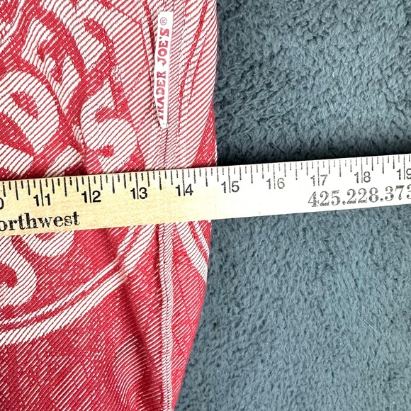 Rare Trader Joe's vintage compass cloth tote bag reusable shopping bag red - Picture 4 of 4